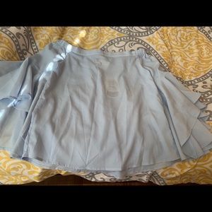 ALythea off the shoulder Blue Bell sleeved blouse